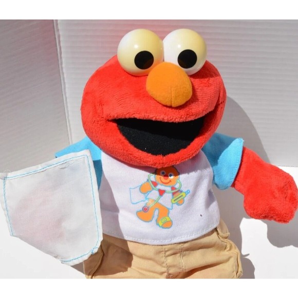 2004 Mattel Fisher Price Sesame Street It's Check Up Time Talking Elmo Plush - Picture 6 of 7